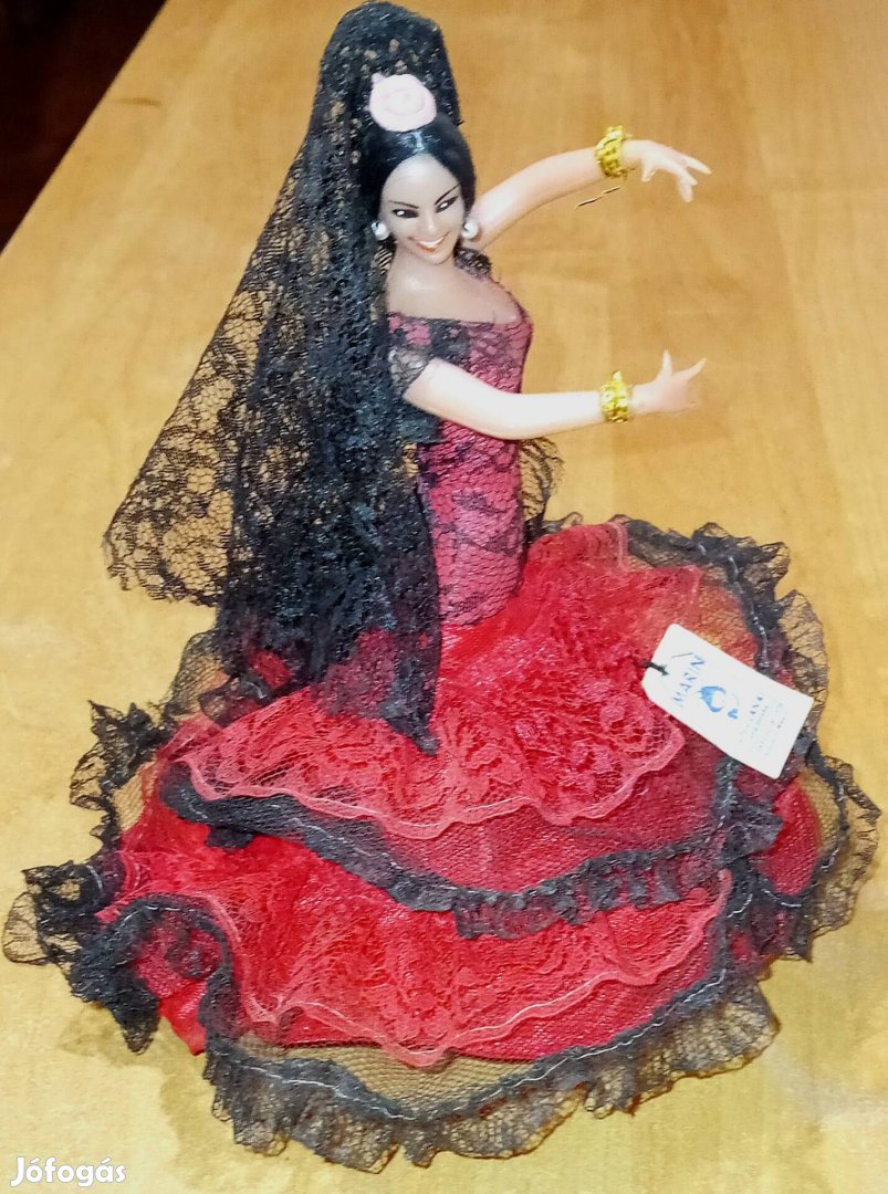 Vintage Marin Chiclana flamenco táncosnő baba 