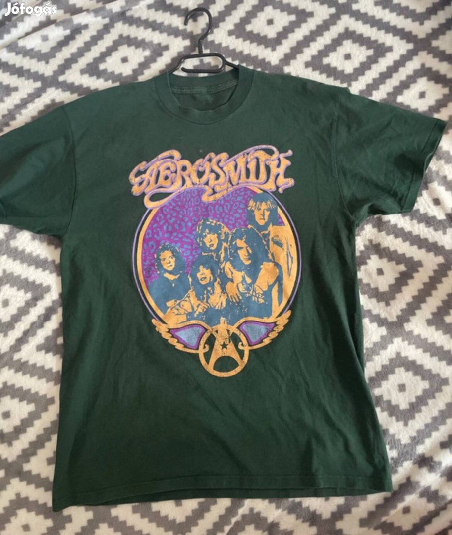 Vintage Merch Aerosmith póló L