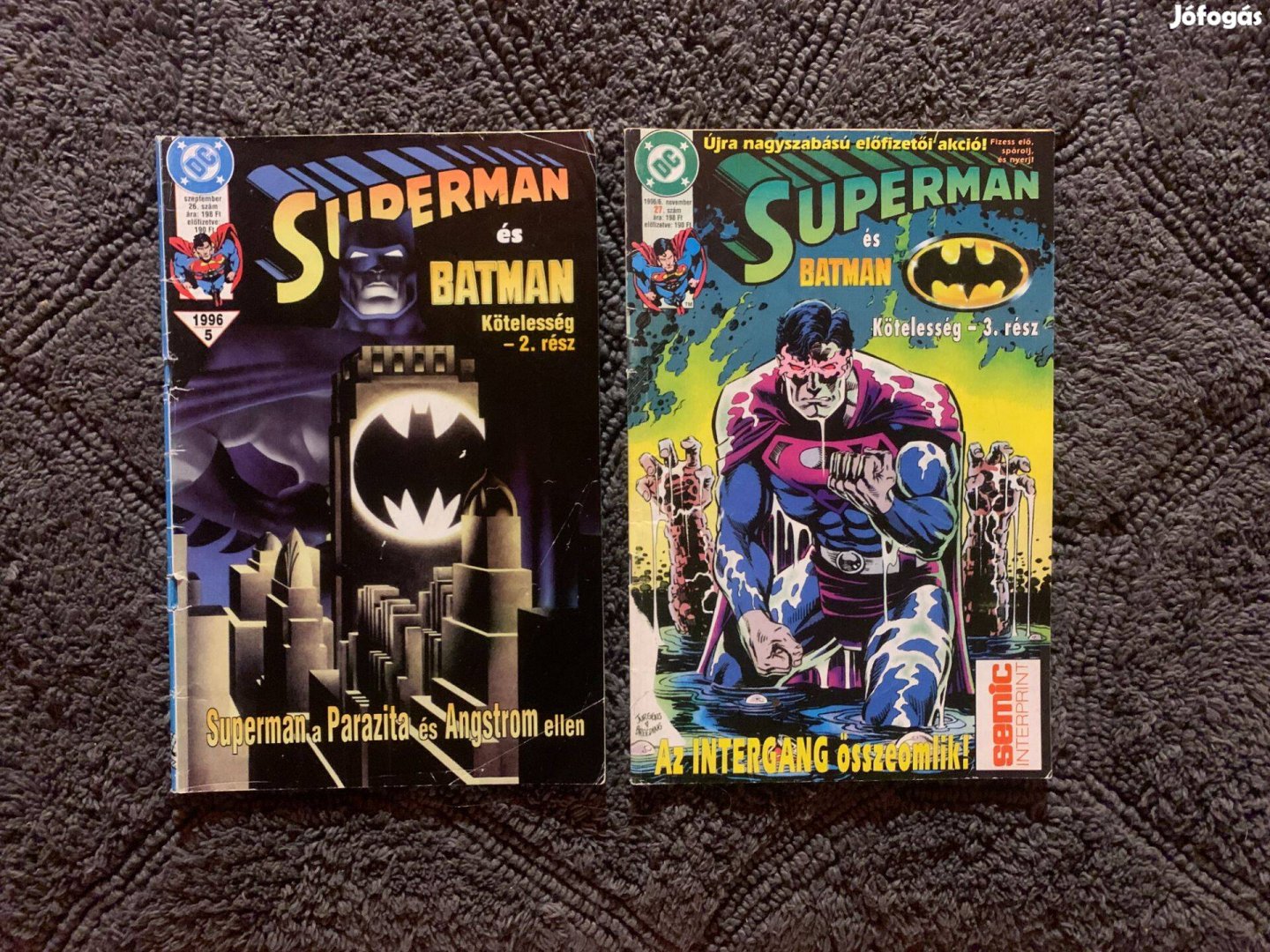 Vintage Superman&Batman képregény (2 db)