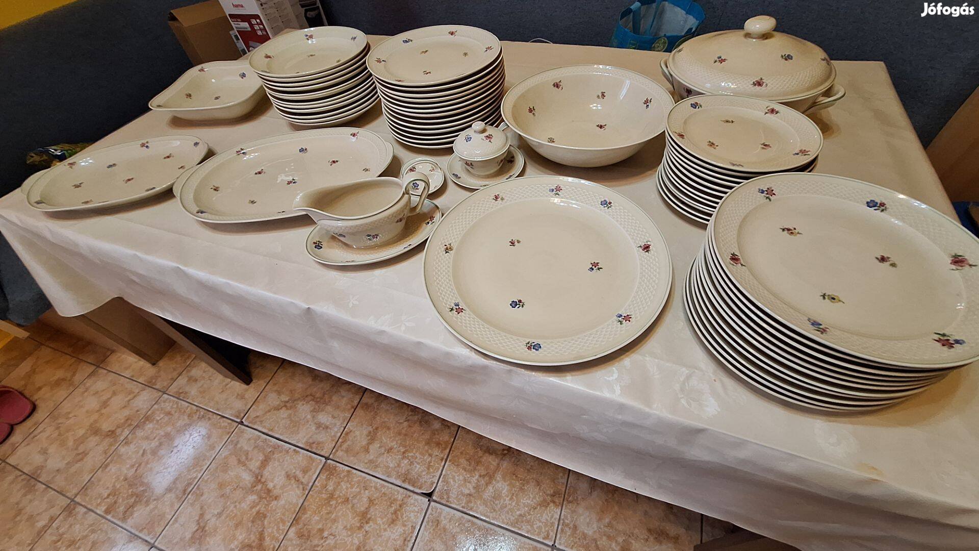 Vintage Thomas Ivory Bavaria Bajor Porcelán Étkészlet