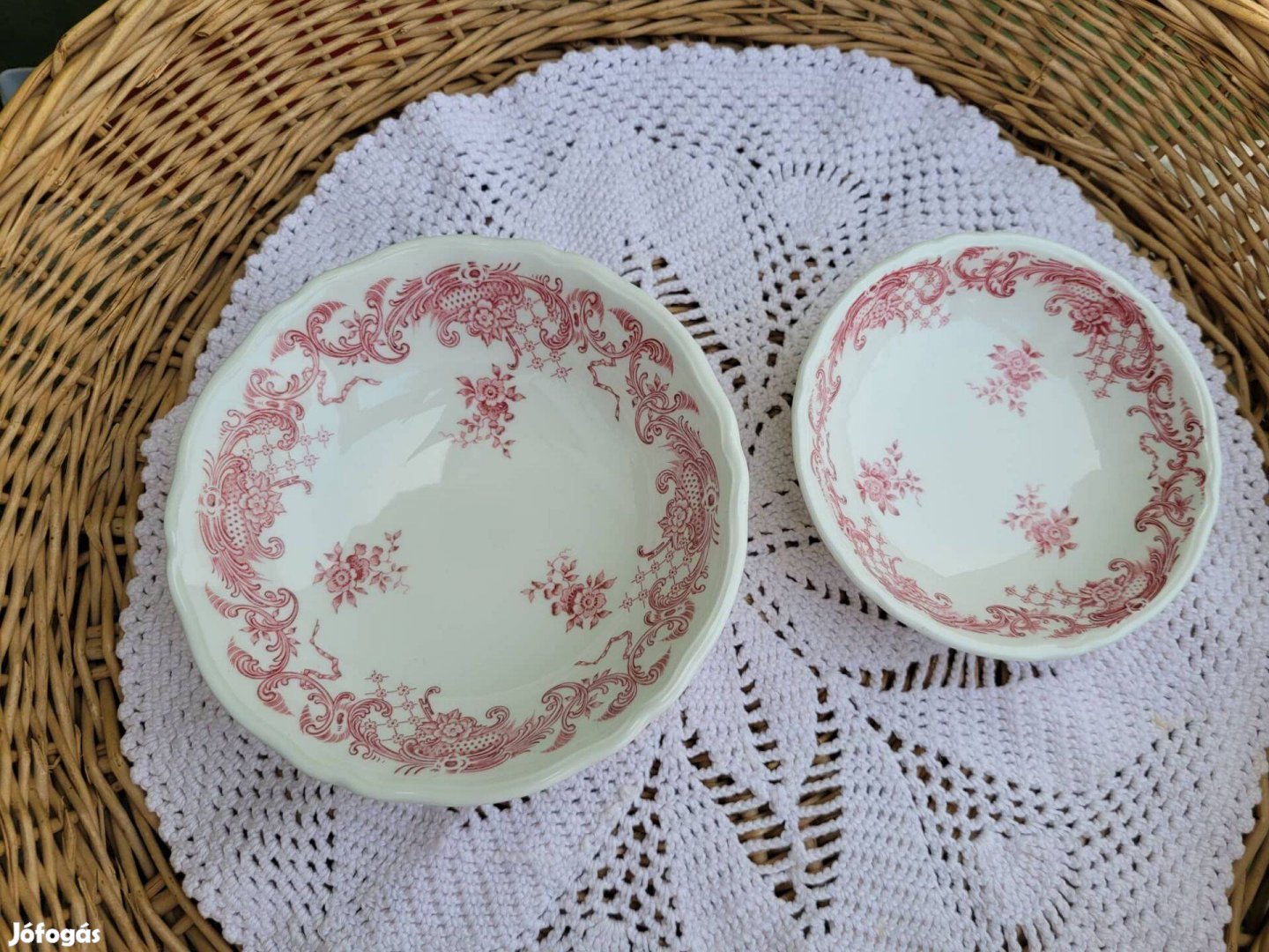 Vintage Villeroy & Boch Valeria fajansz tálkák