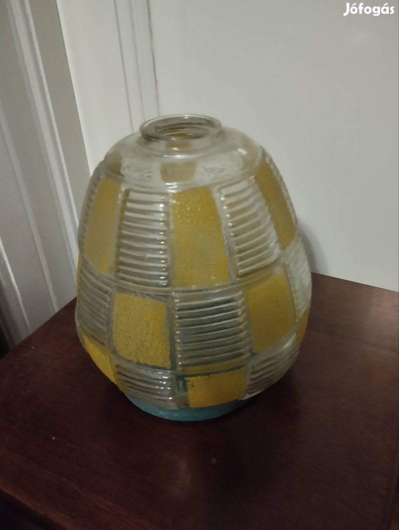 Vintage  sárga lámpabúra