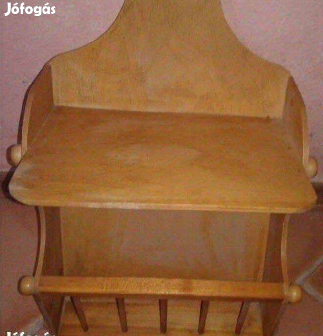 Vintage bútor natúr fa polc