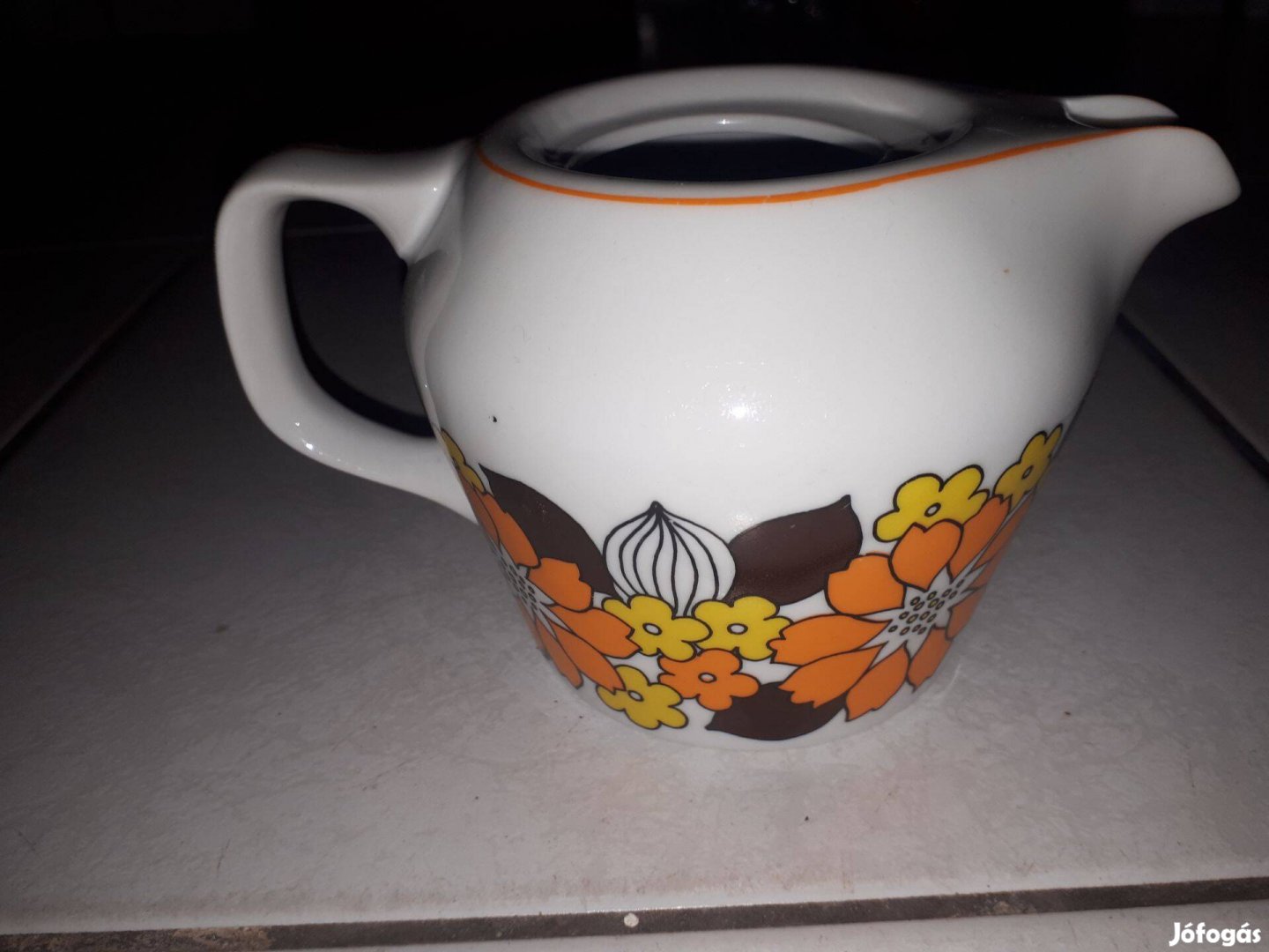 Vintage hollóházi porcelán kávé kiöntő