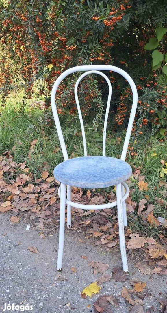 Vintage konyhai szék fehér Thonet jellegű