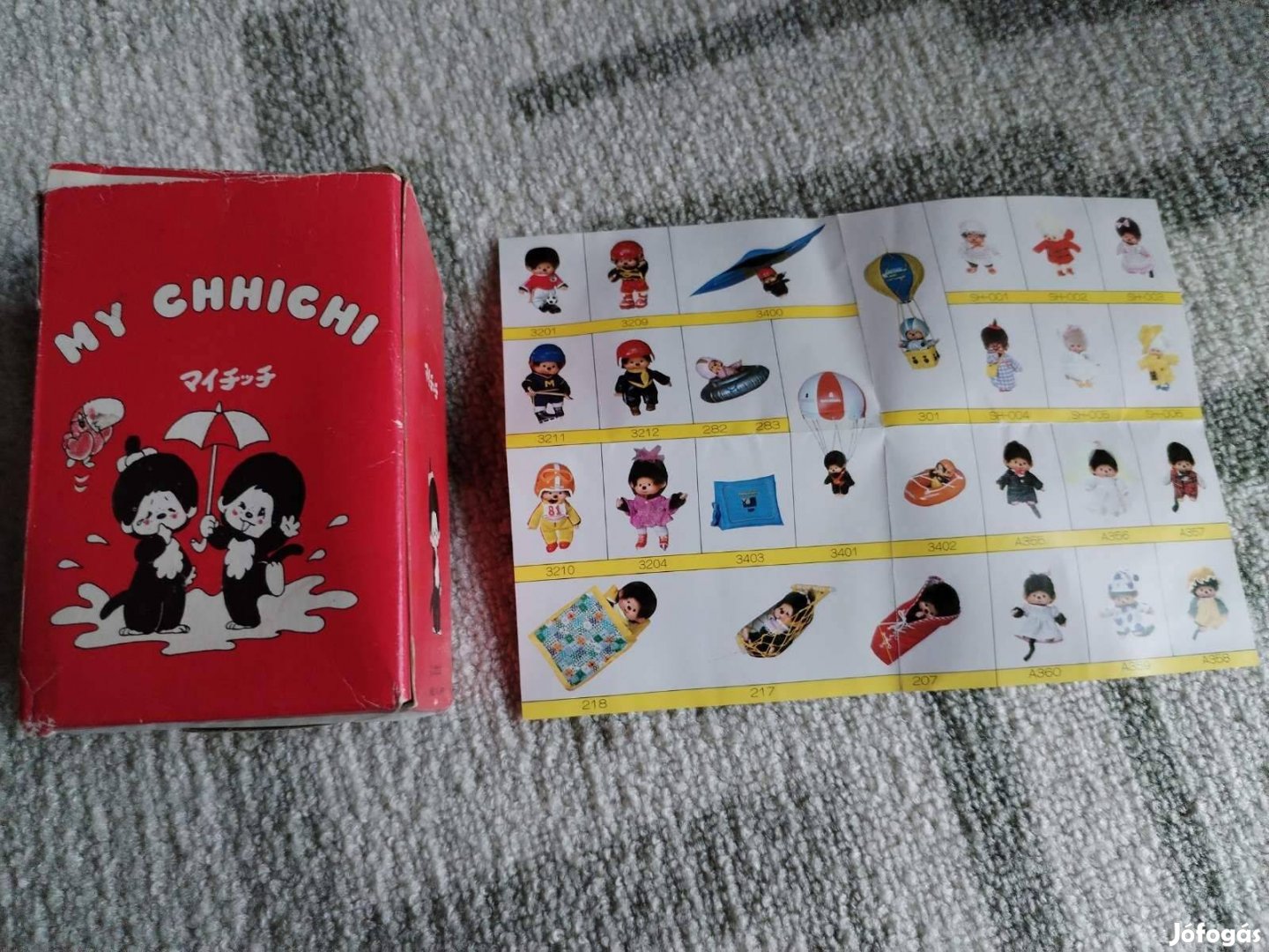 Vintage moncsicsi monchhichi doboz 10*7cm