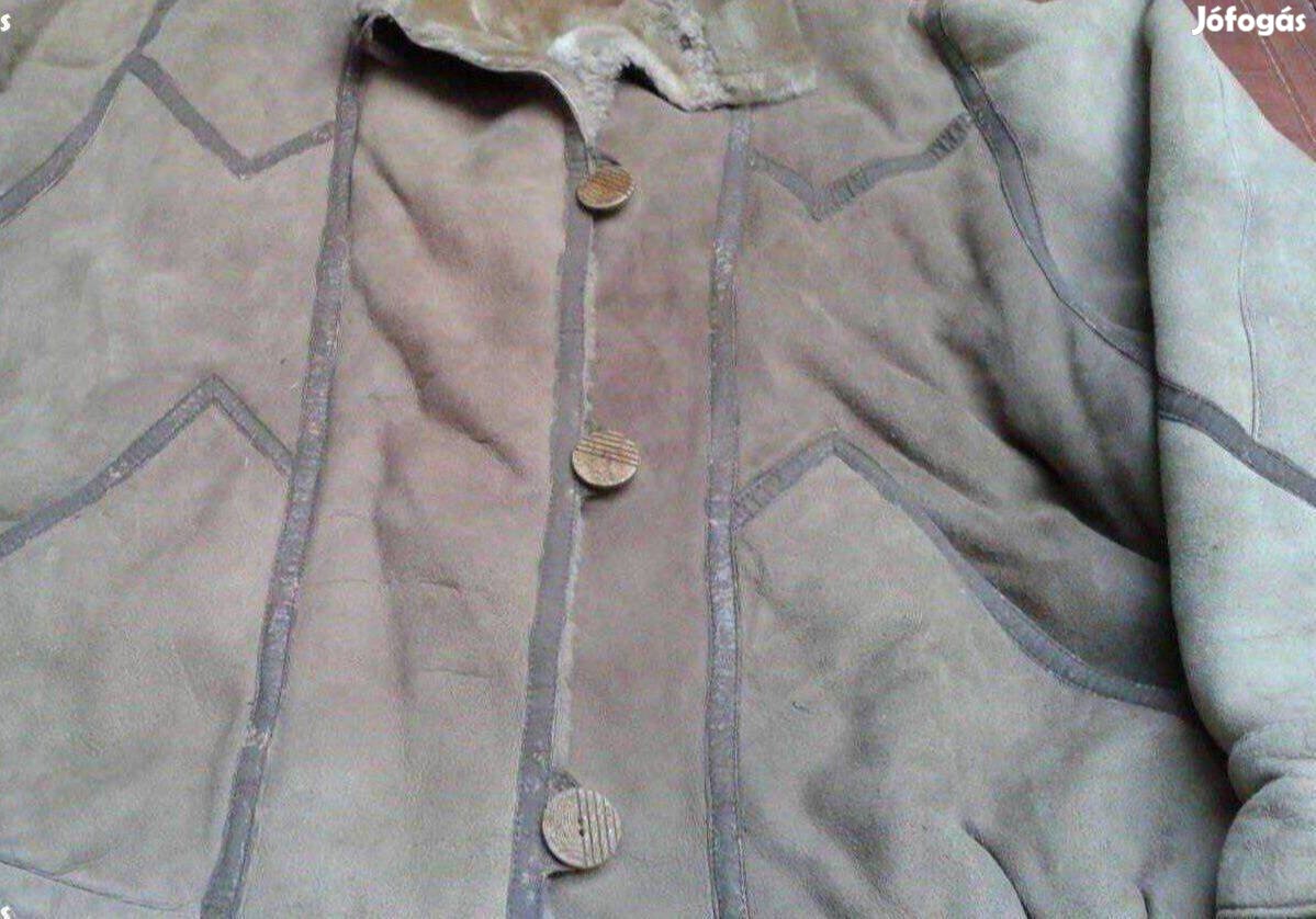 Vintage női irha kabát Új