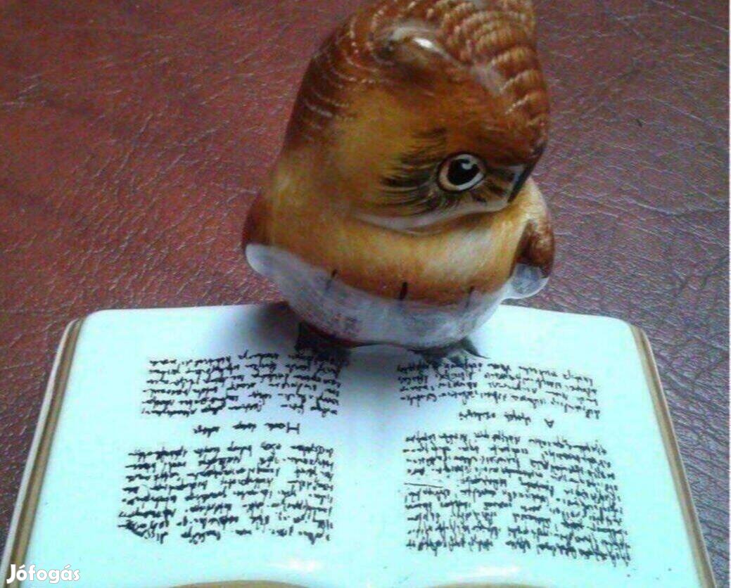 Vintage porcelán bagoly