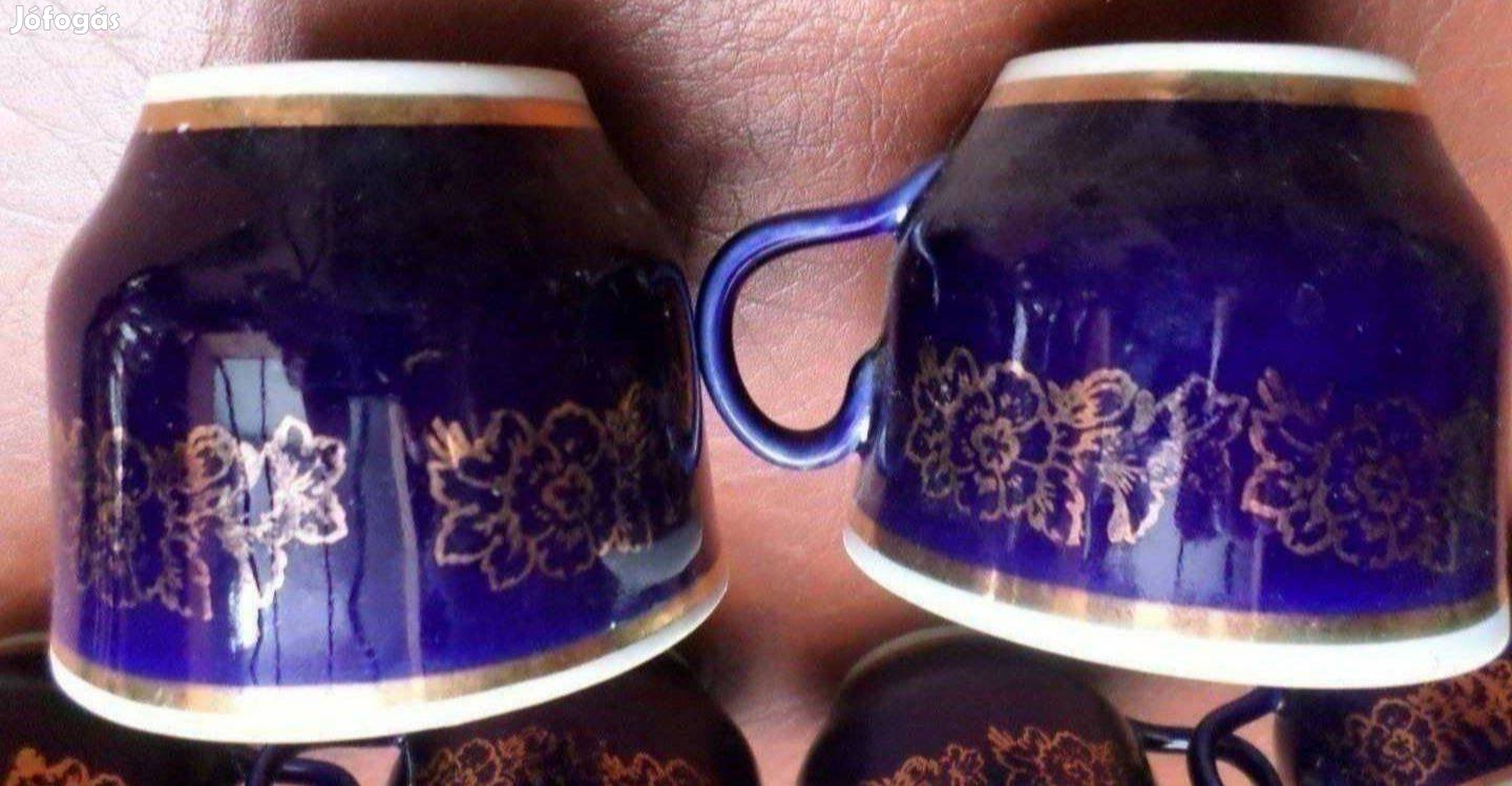 Vintage porcelán kávés teás csésze készlet