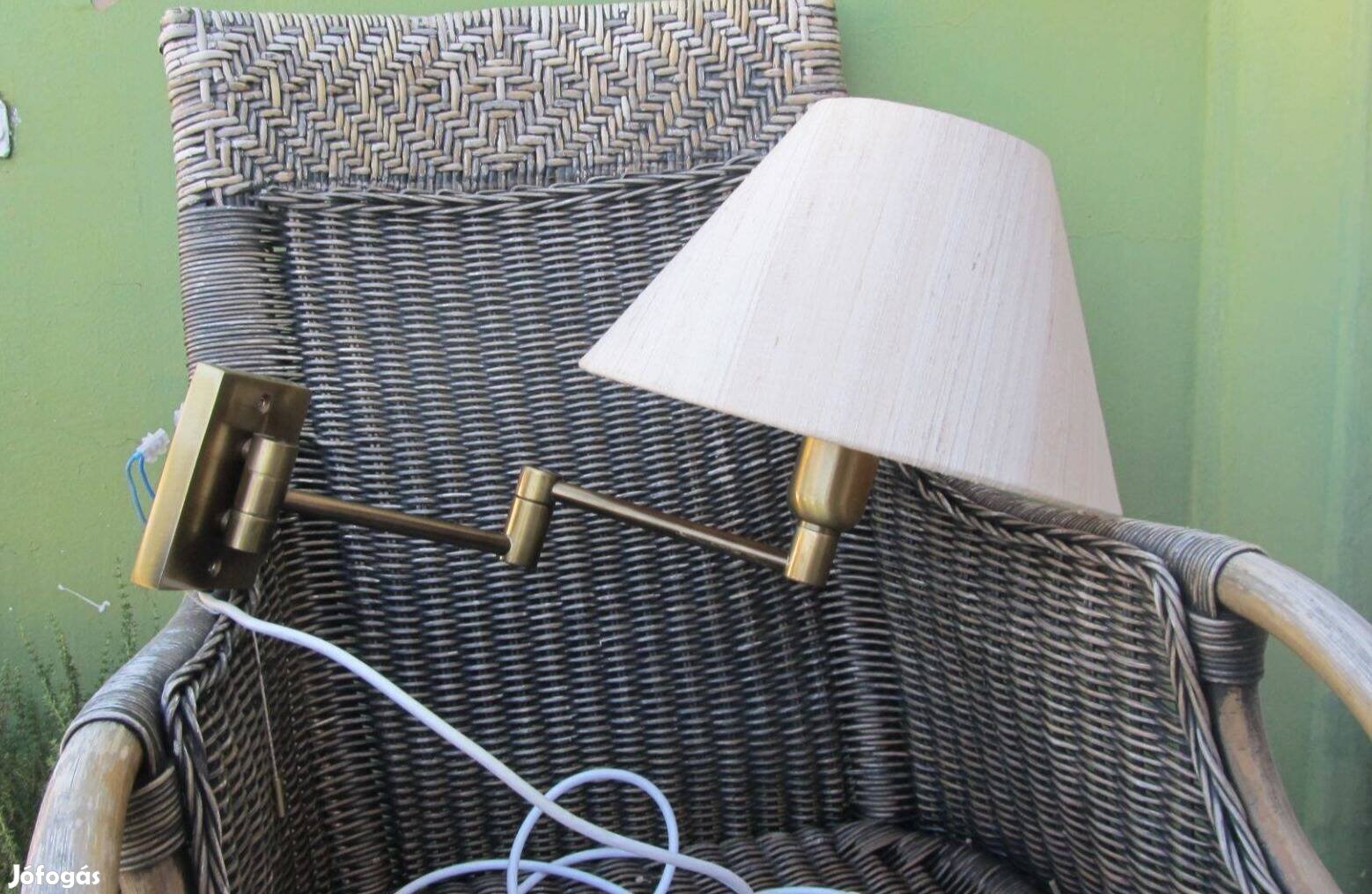 Vintage réz, állítható karos falilámpa