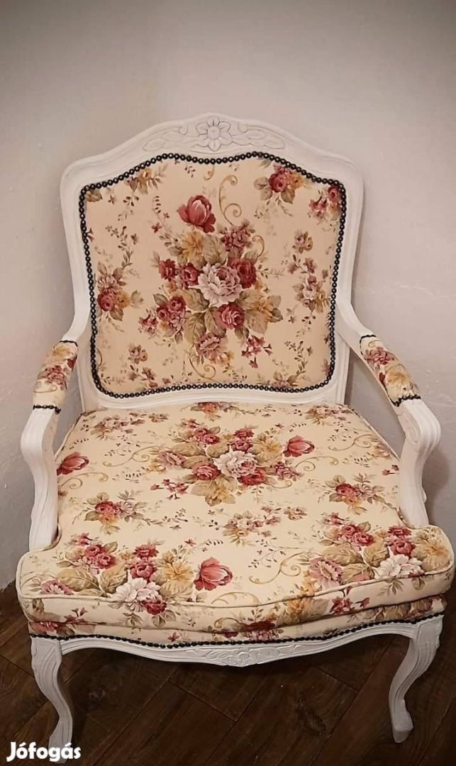Vintage rózsás fotel