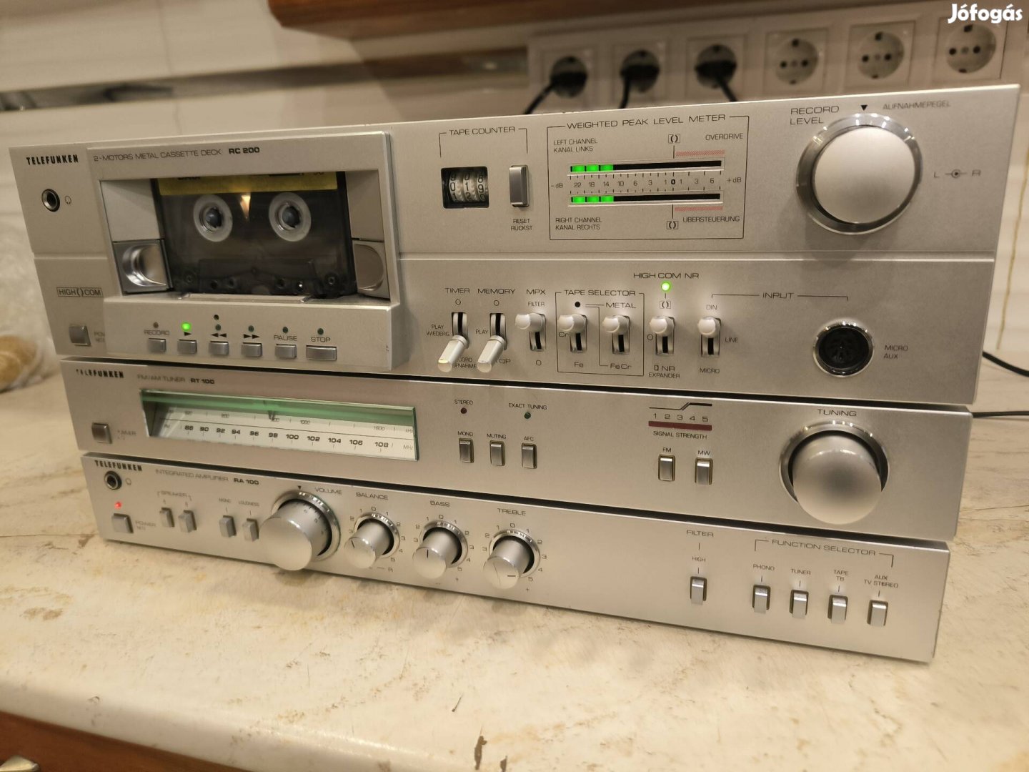 Vintage telefunken szett eladó 