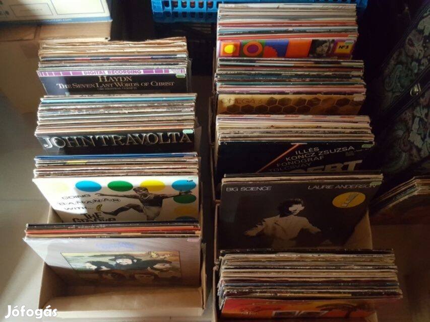 Vinyl Bakelit Lp Hanglemez gyűjtemény csomag 9 db