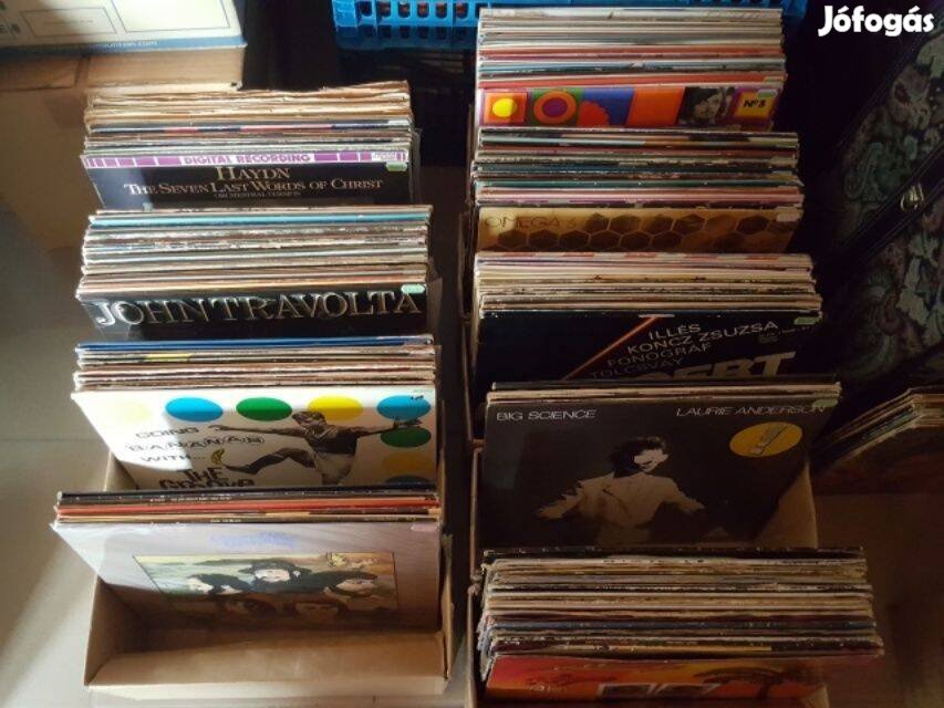 Vinyl Bakelit Lp Hanglemez gyűjtemény csomag 9 db