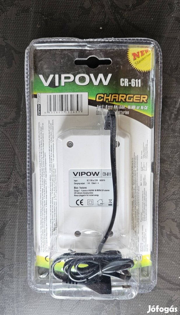 Vipow CR-611 elem töltő