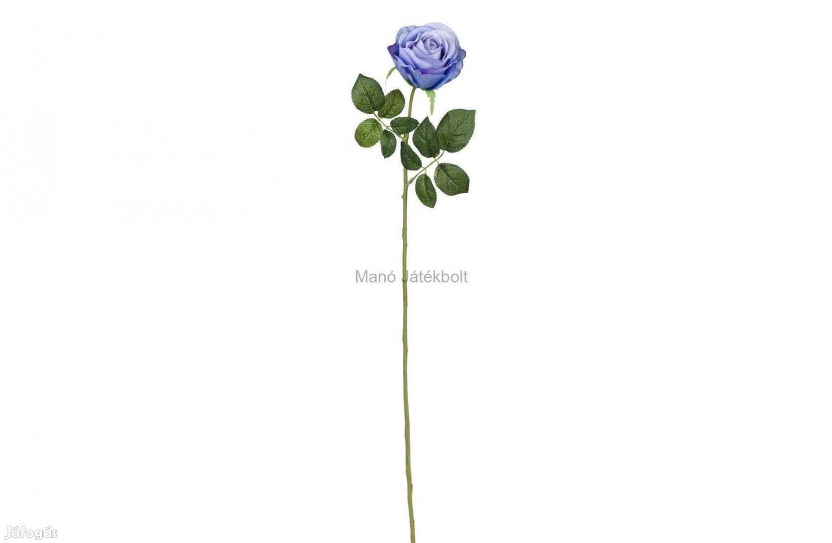 Virág Dekoratív Kék Lila Rózsa 67 cm
