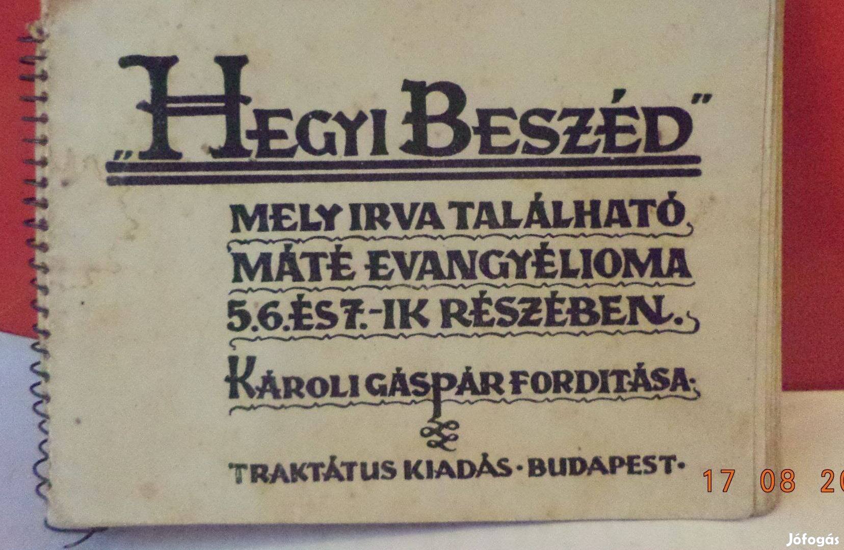 Virágh Sándor: Hegyi beszéd 5-7