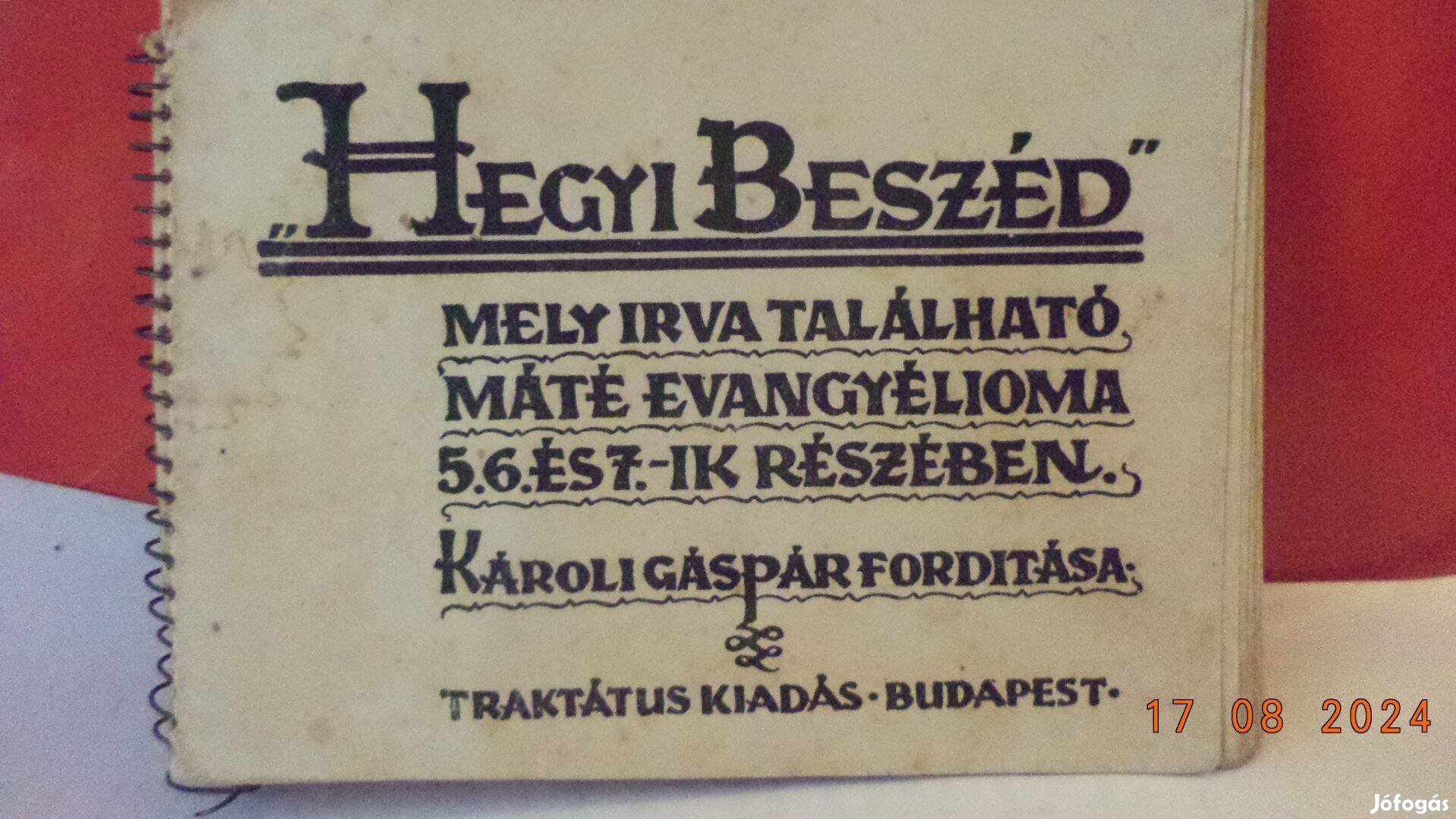 Virágh Sándor: " Hegyi beszéd "