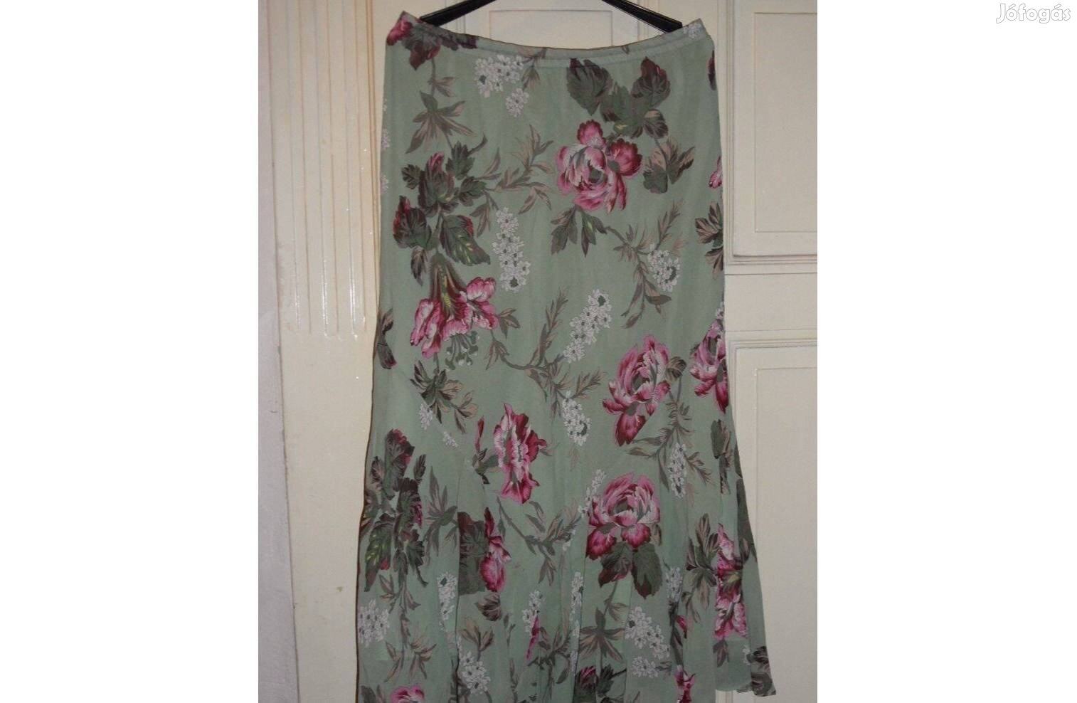 Virágos bélelt szoknya M,L-es