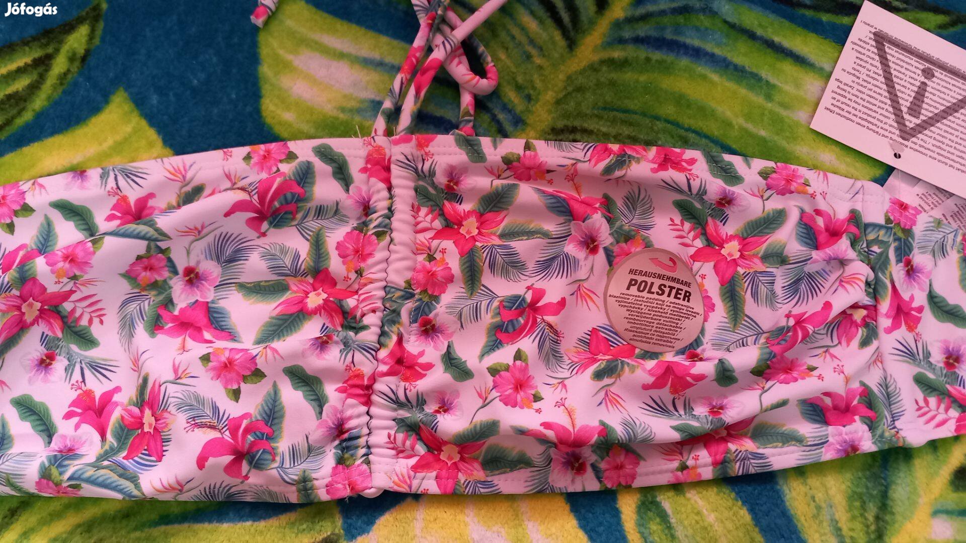 Viragos bikini felso, XL, uj