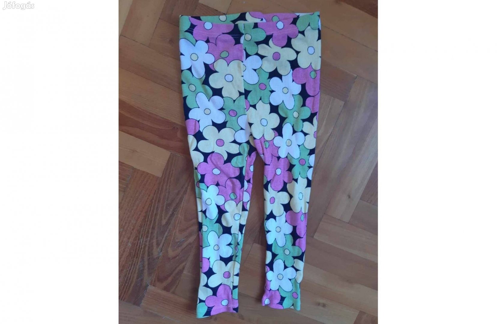 Virágos hippys kislány leggings 98-as