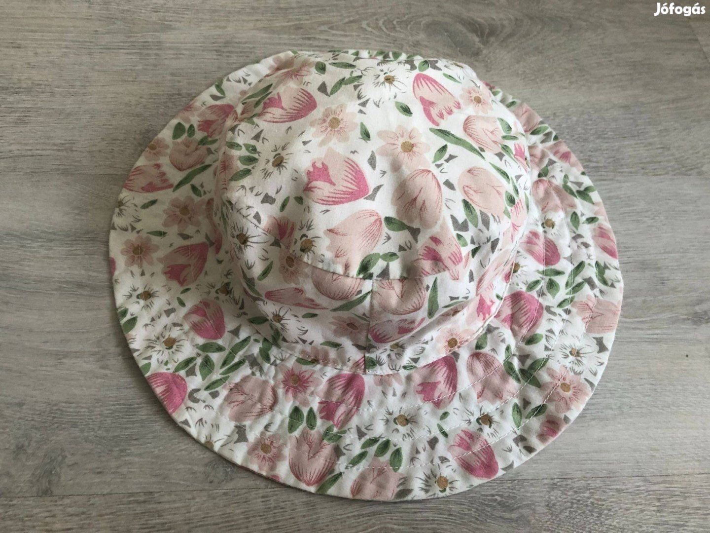Virágos kislány nyári kalap - 57 cm