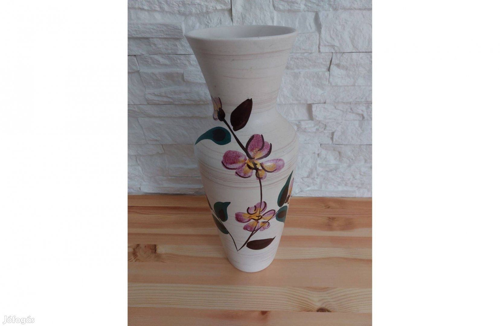 Virágos padlóváza , szép állapotban. 40 cm magas