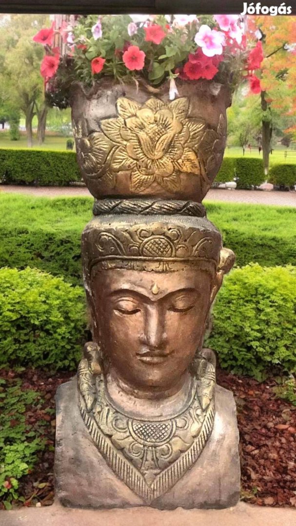 Virágtartó Buddha mell szobor 