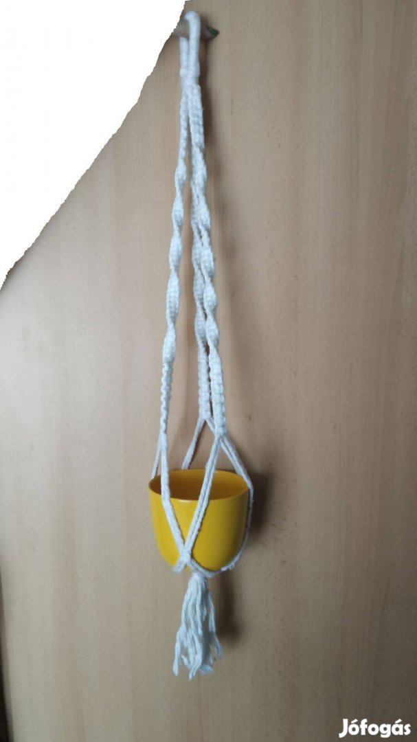 Virágtartó makramé 3db