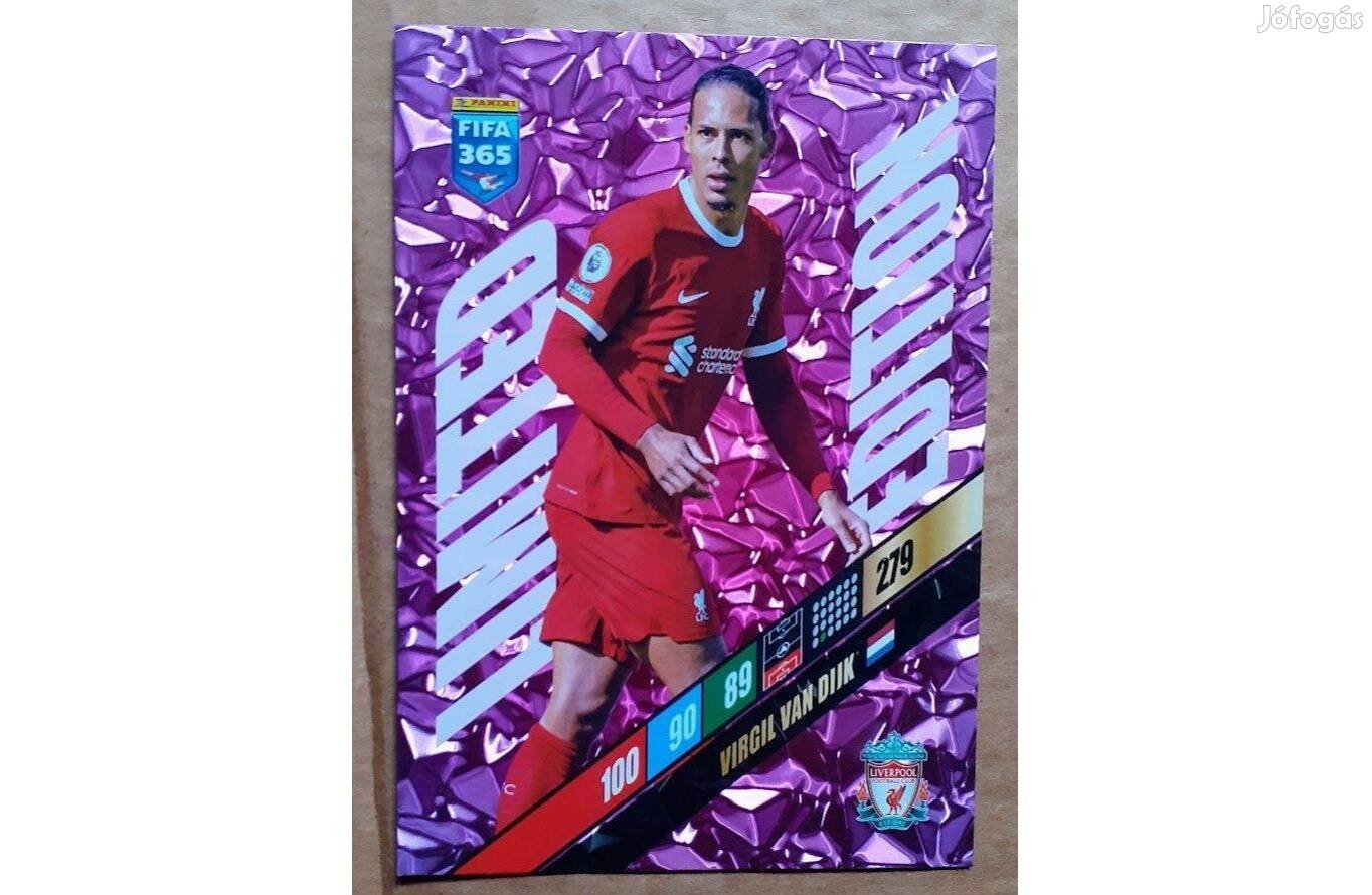 Virgil van Dijk Liverpool XXL focis kártya Panini FIFA 365: 2023-2024