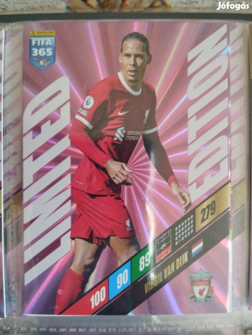 Virgil van Dijk (Liverpool) FIFA 365 2024 Limited edition focis kártya