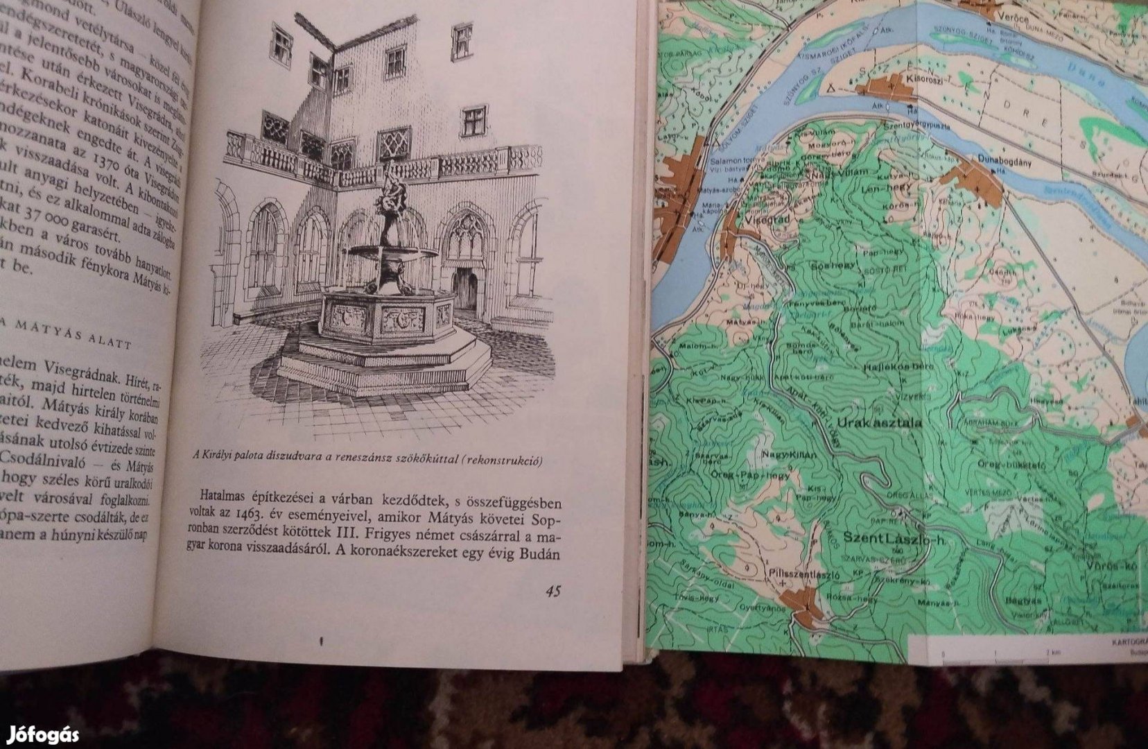 Visegrád könyv térképpel