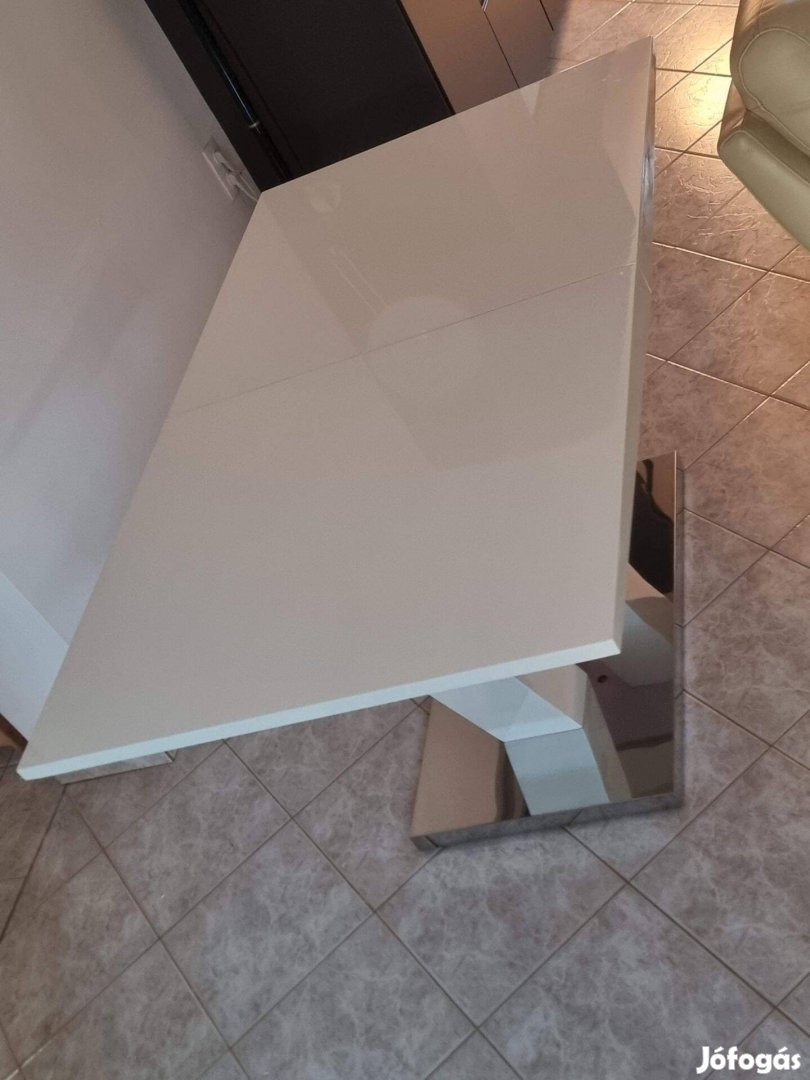 Vision bővíthető étkezőasztal, téglalap alakú, szín: fehér 160-200 cm
