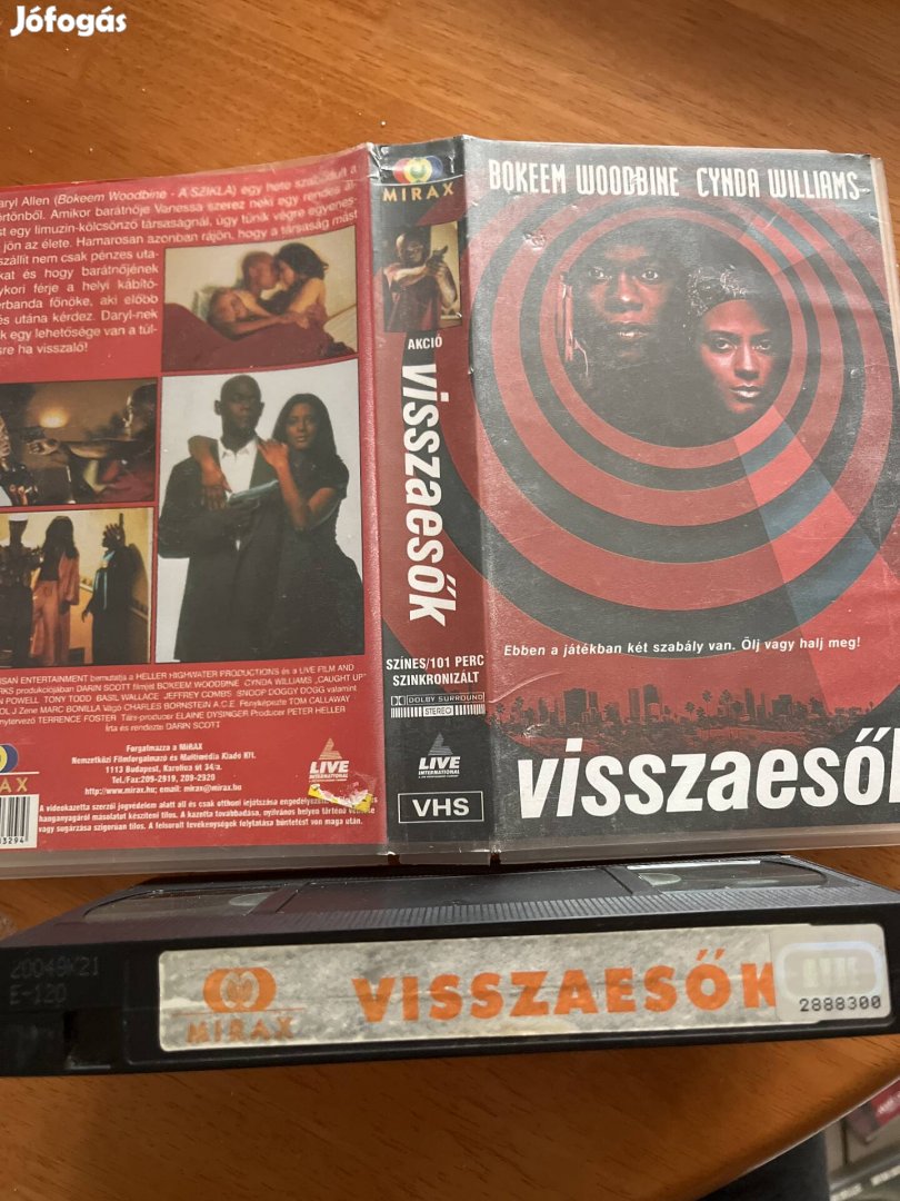 Visszaesők vhs 