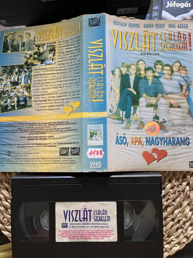 Viszlát család szerelem vhs