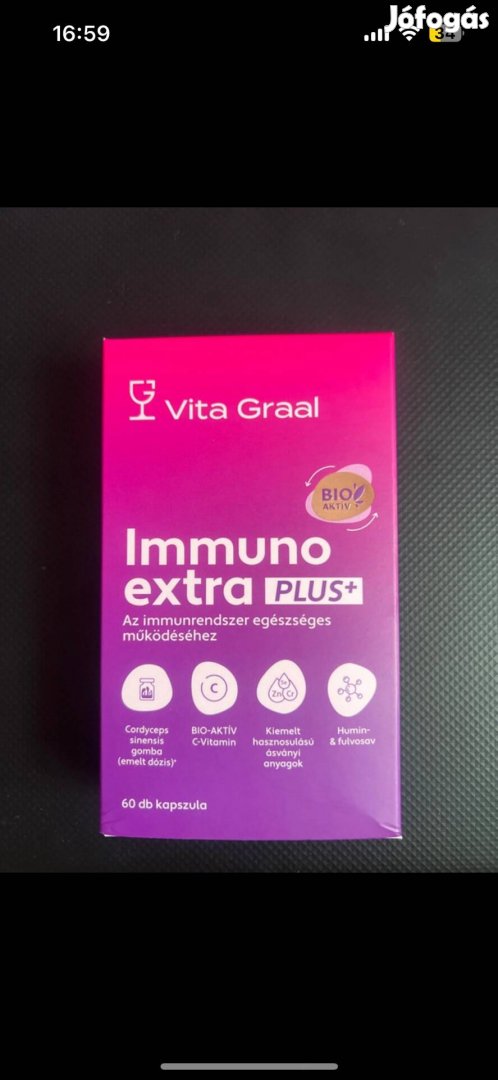 Vital Graal. Immuno extra plusz. Étrend-kiegészítő. Új, bontatlan!