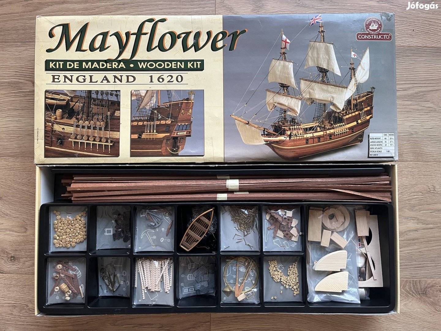 Vitorlás hajó makett építő készlet, Mayflower