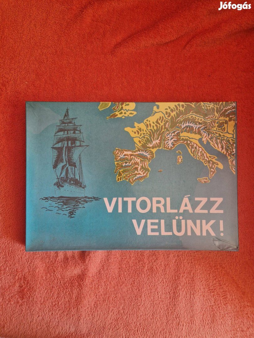 Vitorlázz velünk! régi, retro földrajzi társasjáték