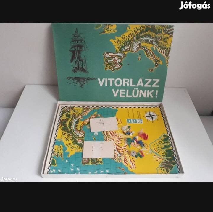 Vitorlázz velünk! retro társasjáték