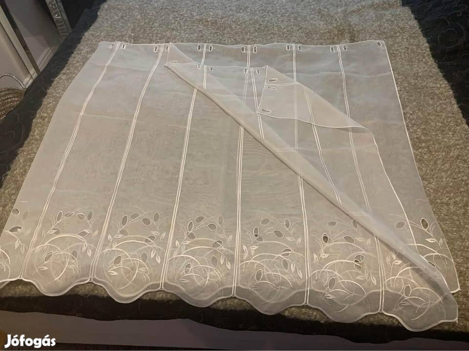 Vitrázs függöny konyhai 210x90 cm ekrü színben Új Xxlutzban vásárolt