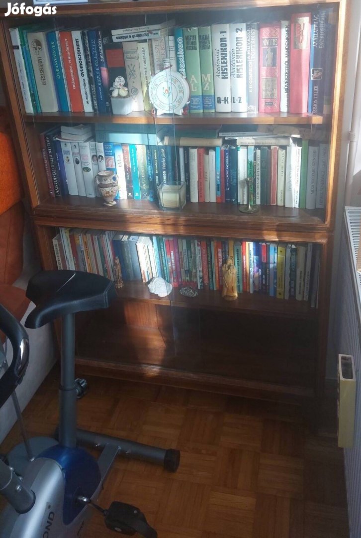 Vitrin könyves szekrény retro bútor 