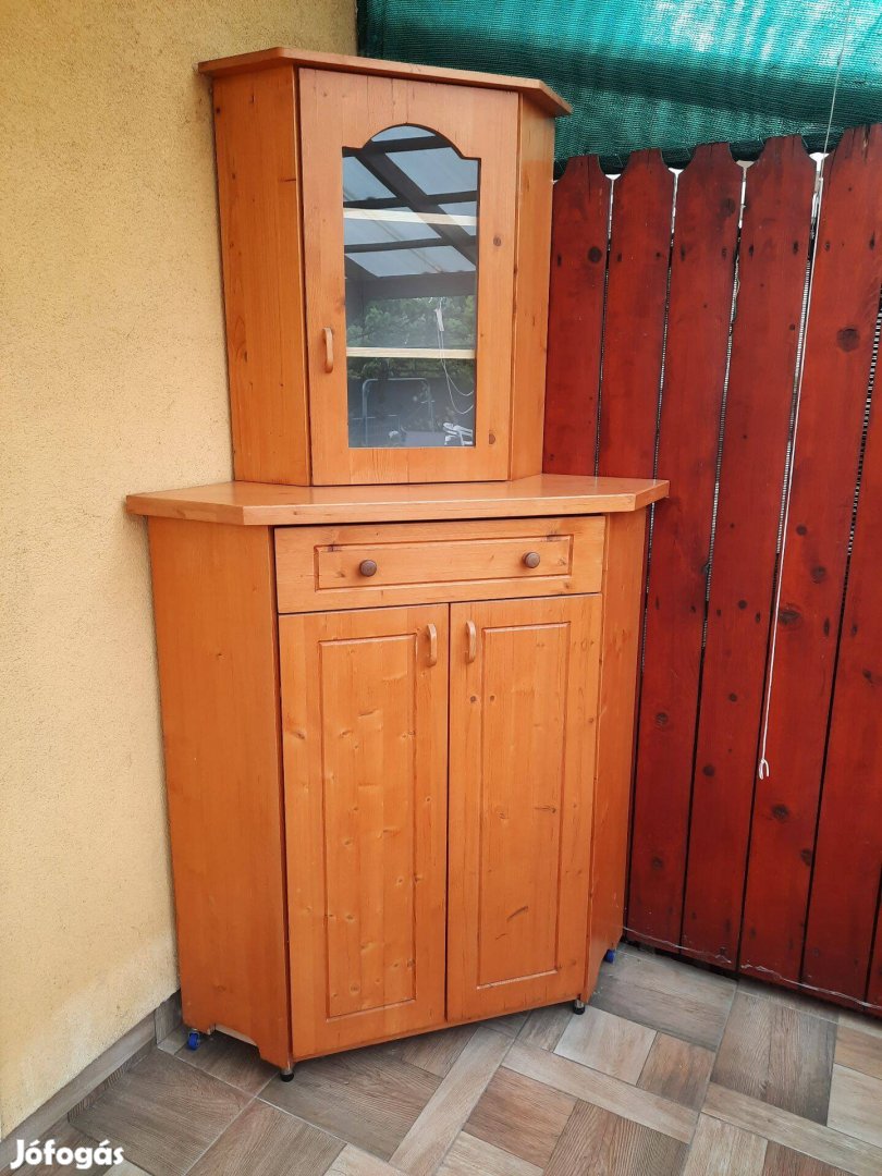 Vitrines Sarokszekrény, tálalószekrény eladó!