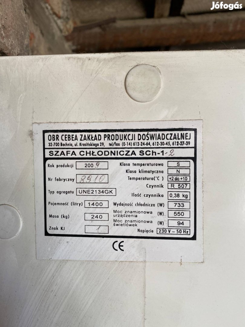 Vitrines hűtő