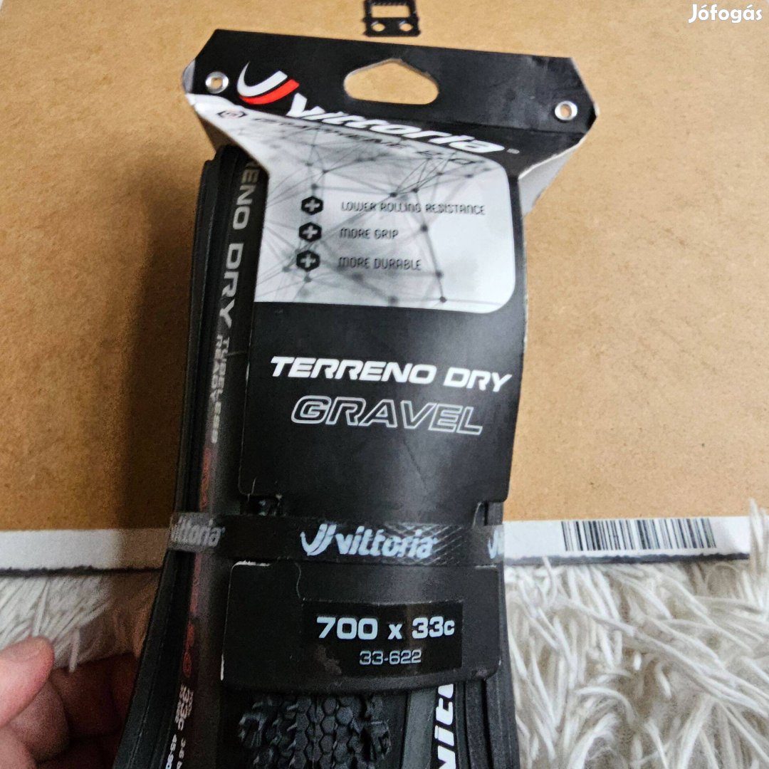 Vittoria Terreno Dry Tubeless 700C x 33 kerékpár külsö teljesen új