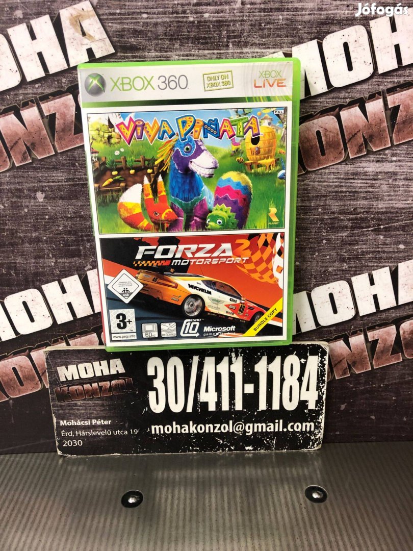 Viva Pinata+Forza Motorsport 2 Magyar Felirat Xbox 360