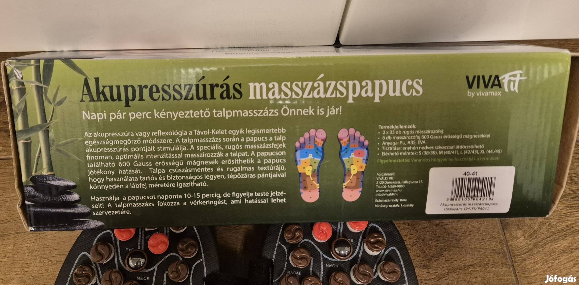 Vivafit akupresszúrás masszázspapucs
