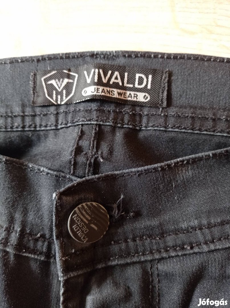 Vivaldi Jeans fekete  nadrág 34/34