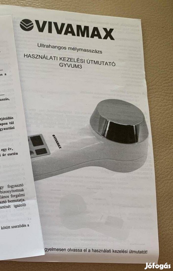 Vivamax Gyvum3 Ultrahangos mélymasszázs készülék