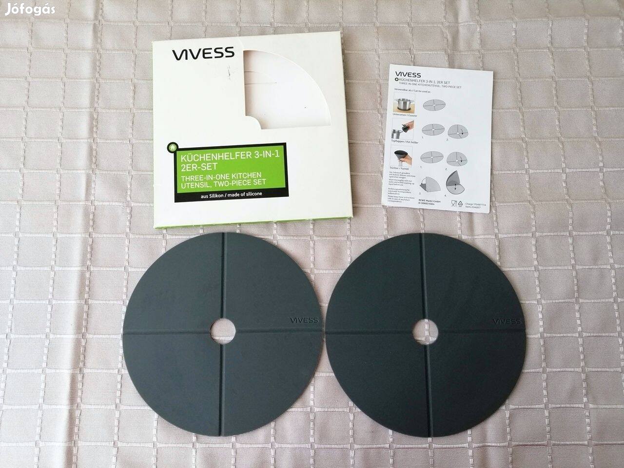 Vivess szilikon konyhai eszköz 3 az 1-ben 2 db-os készlet