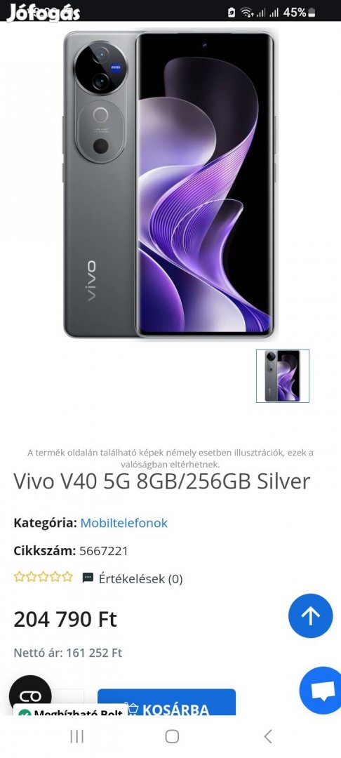 Vivo v40 5g 256gb 8gb ram 